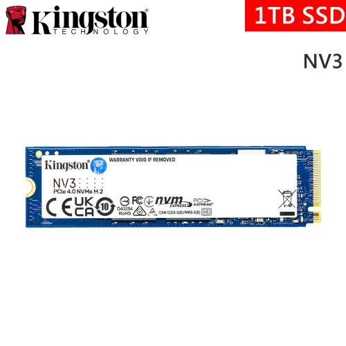 搭技嘉B850M板整機!!!金士頓 NV3 1TB/Gen4 PCIe 4.0/讀6000/寫4000【五年保】