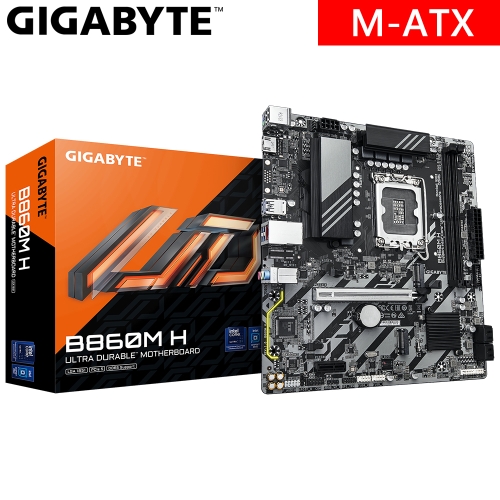 技嘉 B860M H(M-ATX/2xM.2/4xSATA/1H/LAN2.5Gb/註四年)